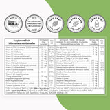 Supersmart Daily2 Timed Release: detalle de ingredientes con vitaminas y minerales
