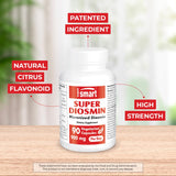 Supersmart Diosmina Micromin Extracto, cápsulas, fórmula patentada de flavonoides.