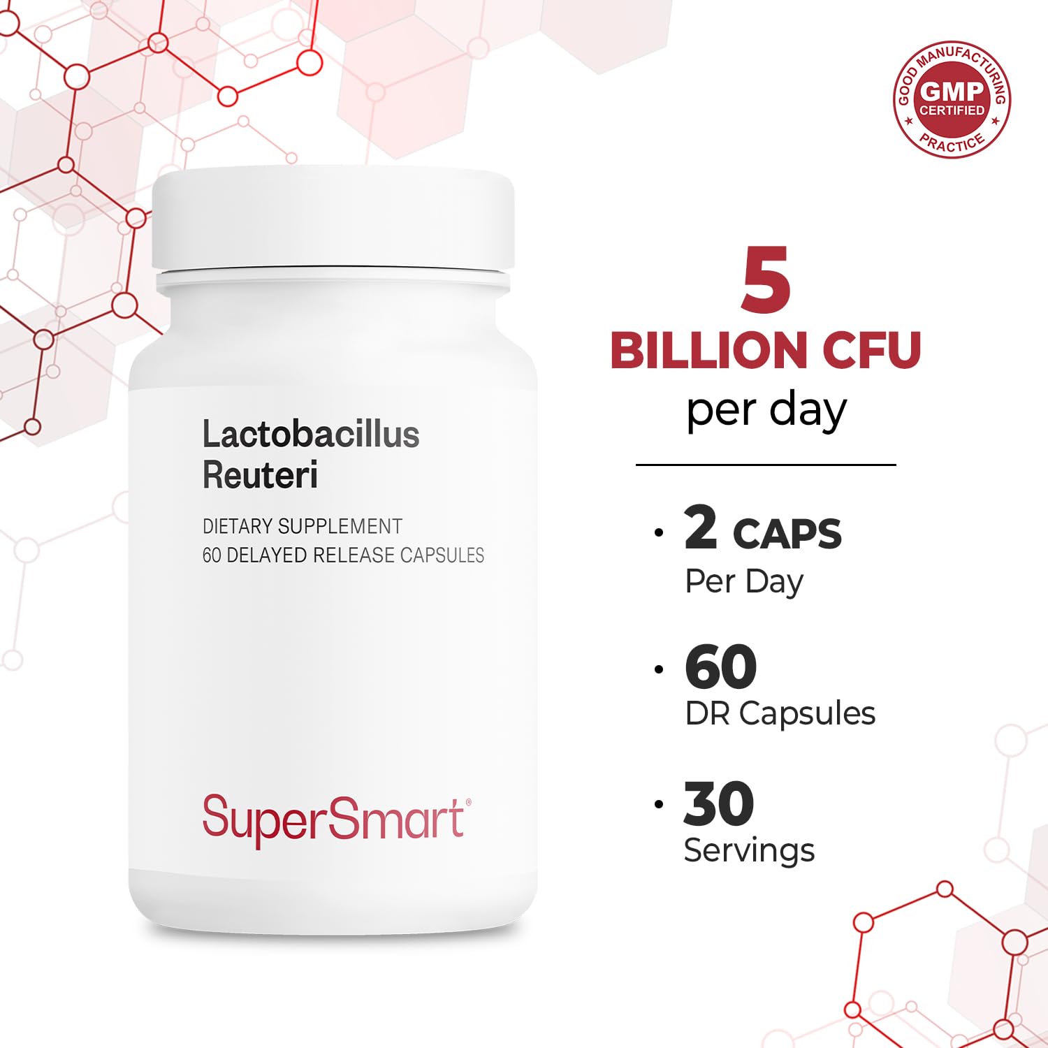 Dosis diaria de dos cápsulas de Supersmart
