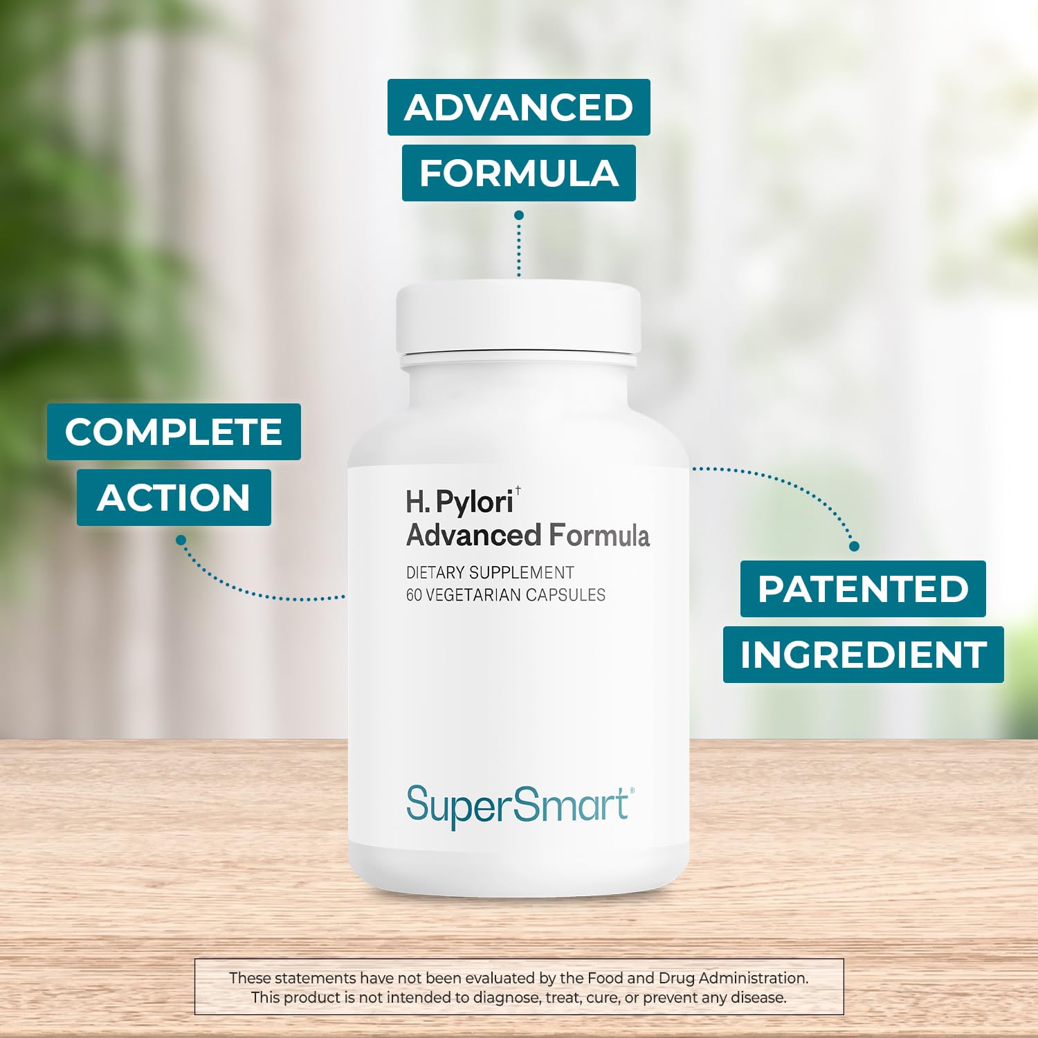 Probióticos de Supersmart H. Pylori en cápsulas para microbiota