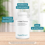Supersmart H. Pylori Formula, cápsulas; contiene 20 mil millones CFU para uso diario.