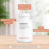 Supersmart: hojas de romero frescas, fuente natural de ácido ursólico para el producto.