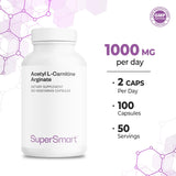 Ingredientes clave de Supersmart acetil l-carnitina arginato, base de la fórmula avanzada