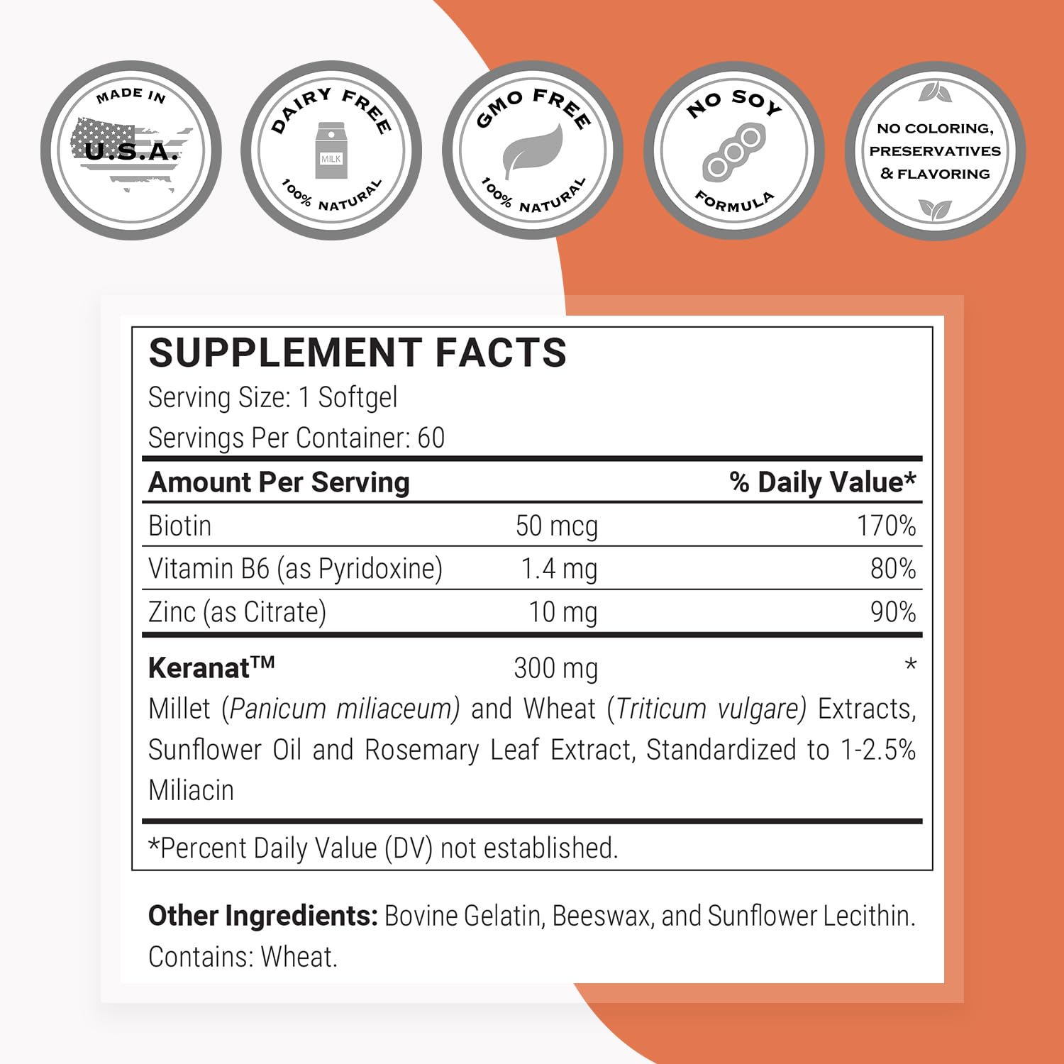 Keranat sin OGM y sin gluten para dietas sensibles.