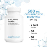 Capsulas de liberación lenta de Supersmart SOD-Gliadins Complex para toma matutina.