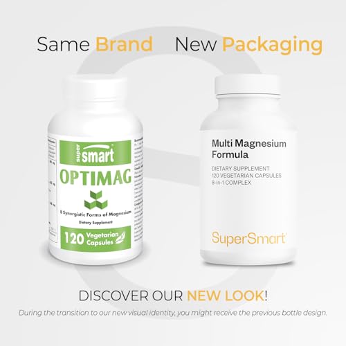 Supersmart Magnesio Múltiple: cápsulas vertiendo para dosis diaria