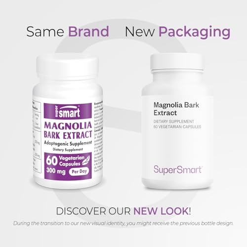 Supersmart Magnolia Bark: frasco de cápsulas para una rutina nocturna relajante.