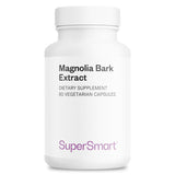 Supersmart Magnolia Bark: cápsulas en frasco para apoyo al bienestar diario.