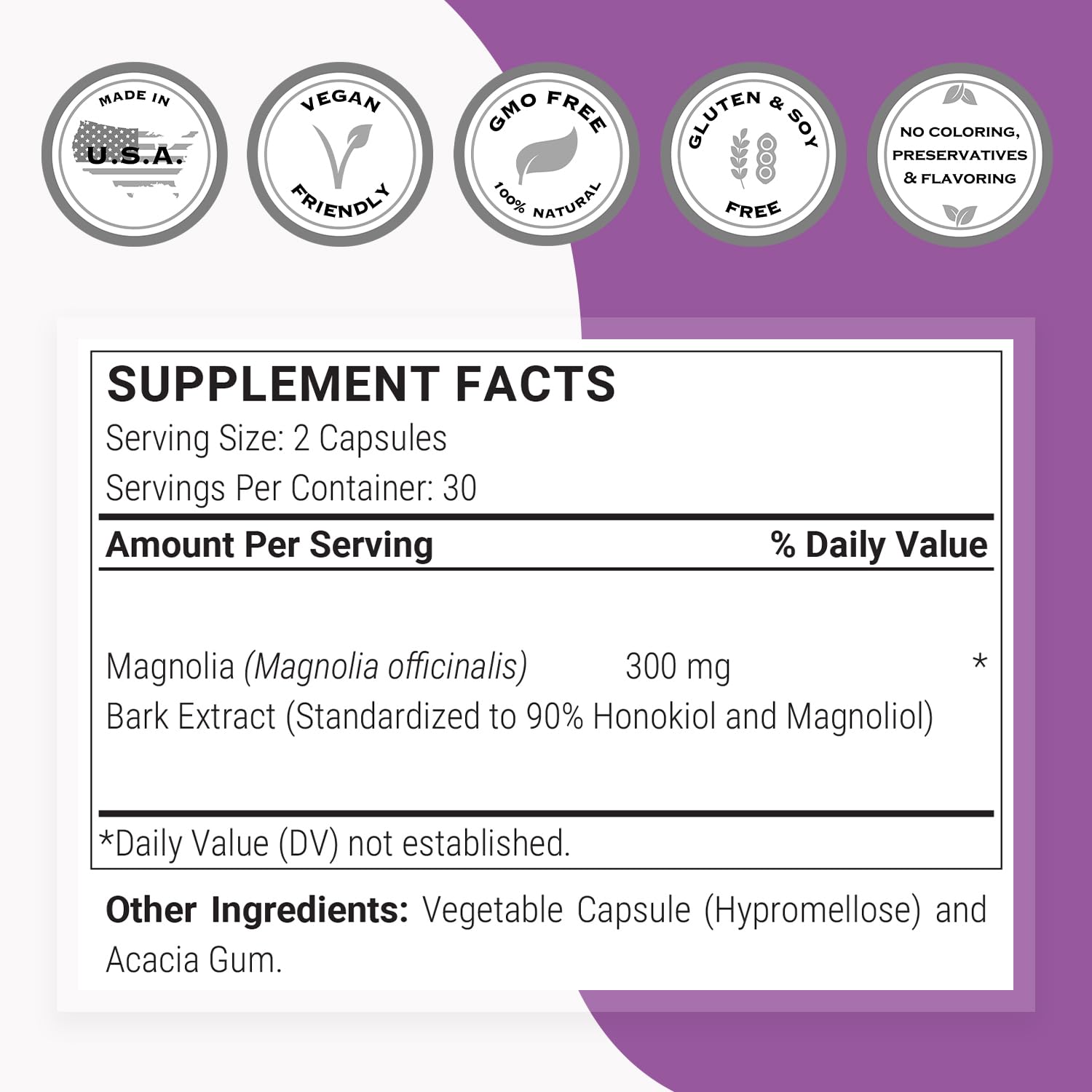 Supersmart Magnolia Bark: ingredientes vegetales para una opción sin gluten.