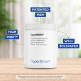 Supersmart OptiMSM cuenco medidor: dosis precisa para mezclar en agua.