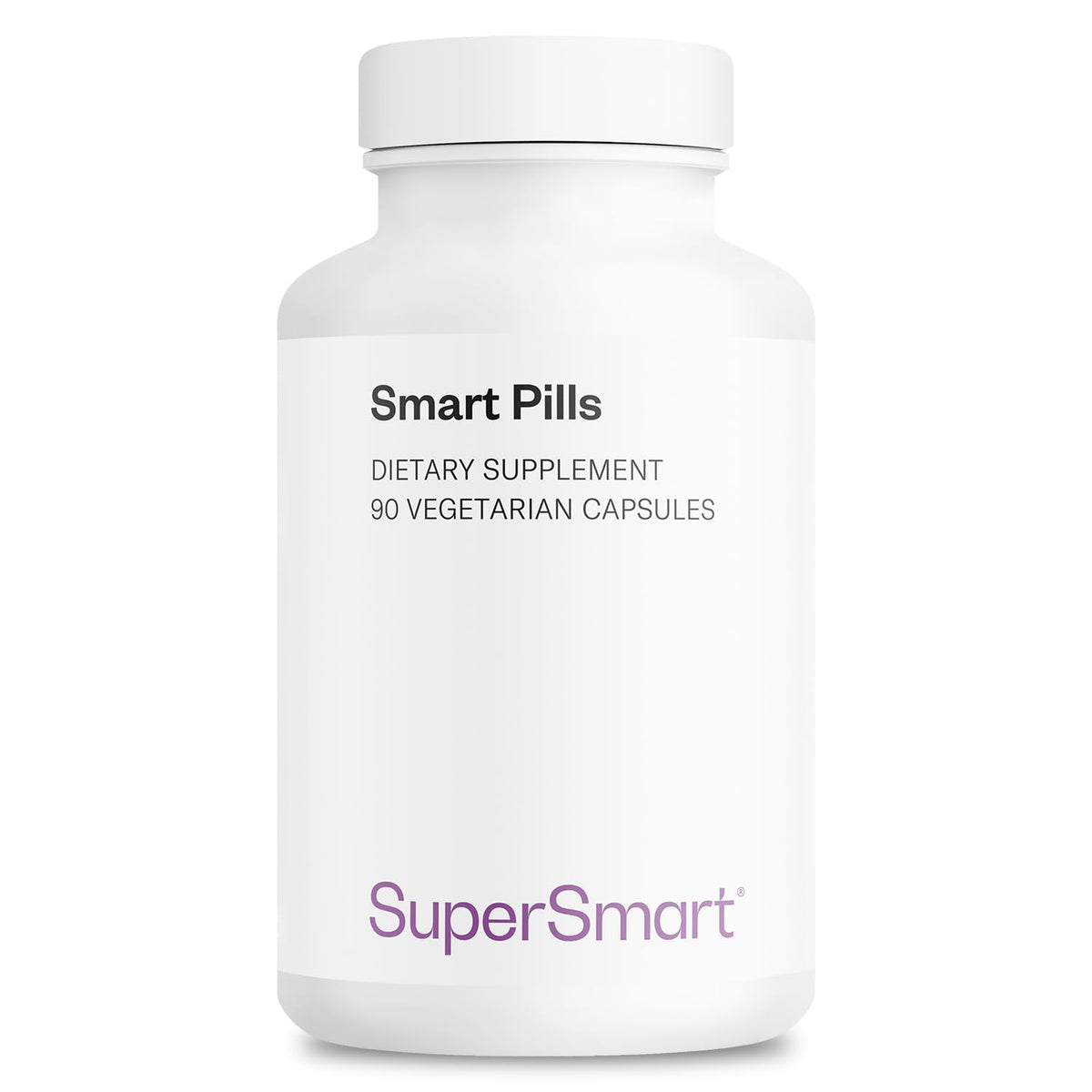 Supersmart pildoras inteligentes en botella: soporte de concentración y energía diaria.