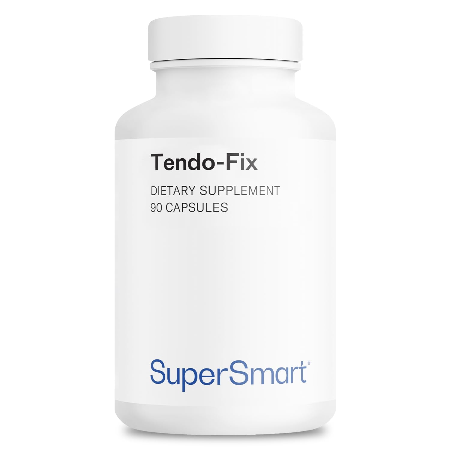 Supersmart Tendo-Fix cápsulas 750 mg, detalle de cápsulas, posible apoyo para movilidad articular.