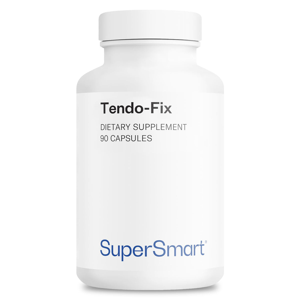 Supersmart Tendo-Fix cápsulas 750 mg, detalle de cápsulas, posible apoyo para movilidad articular.
