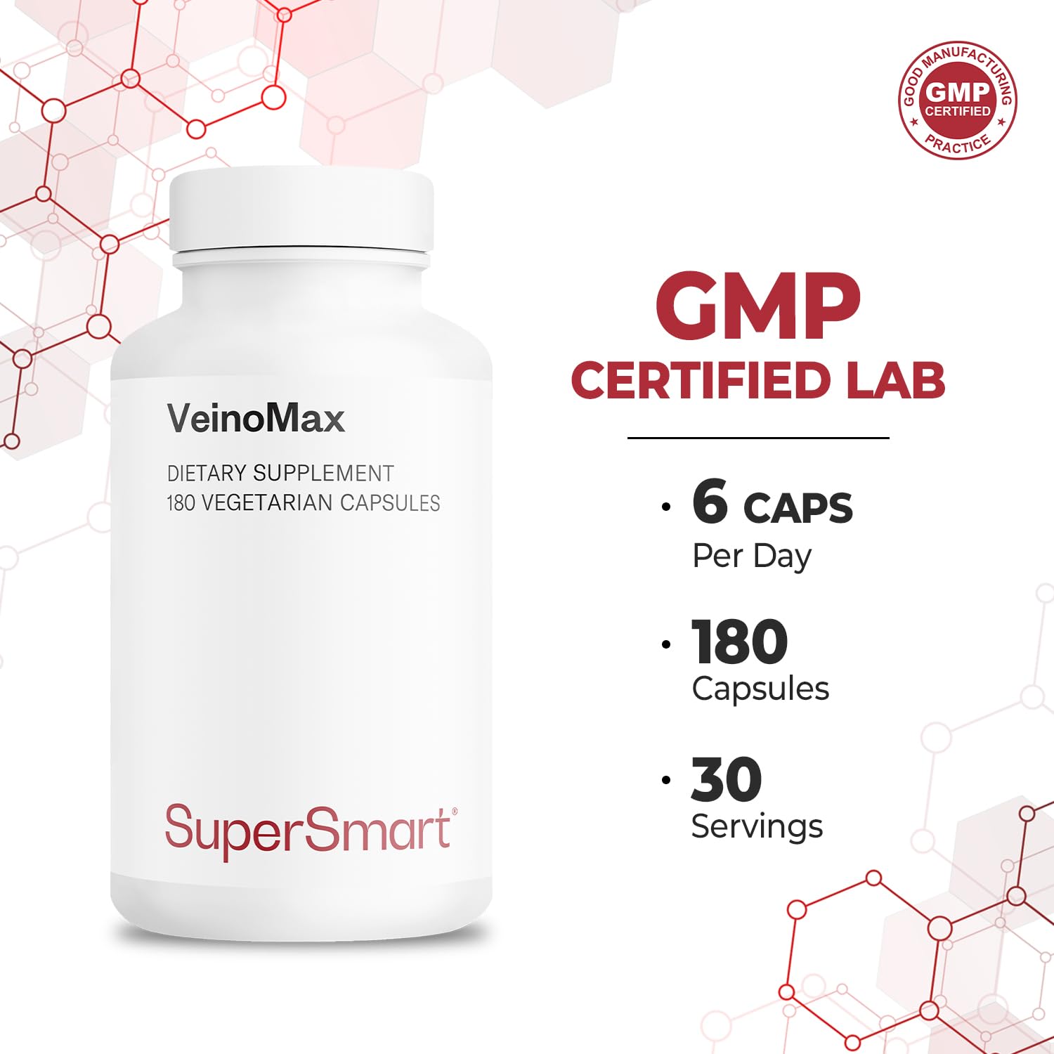Supersmart VeinoMax con castaño de Indias para favorecer la circulación.