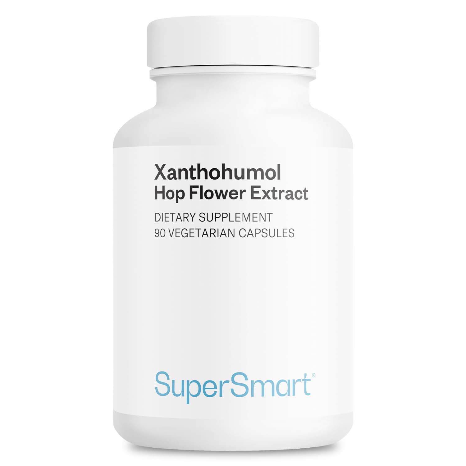Supersmart Xanthohumol, cápsulas diarias, ofrecen apoyo antioxidante para el día.