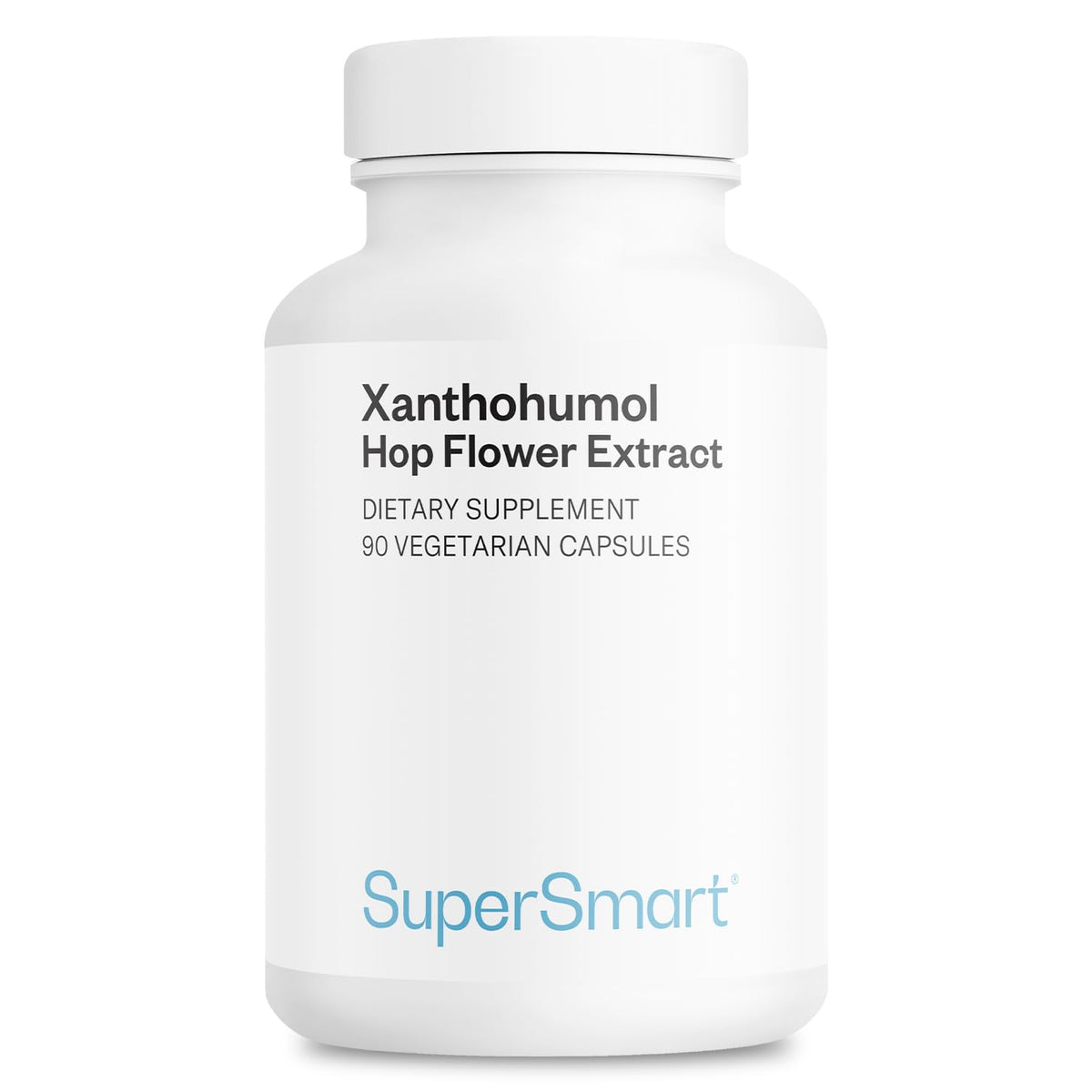 Supersmart Xanthohumol, cápsulas diarias, ofrecen apoyo antioxidante para el día.