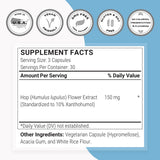 Extracto de flor de lúpulo estandarizado al 10% xanthohumol.