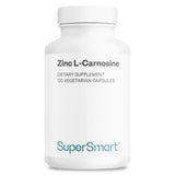 Botella de Supersmart Zinc L-Carnosina para uso diario cómodo.
