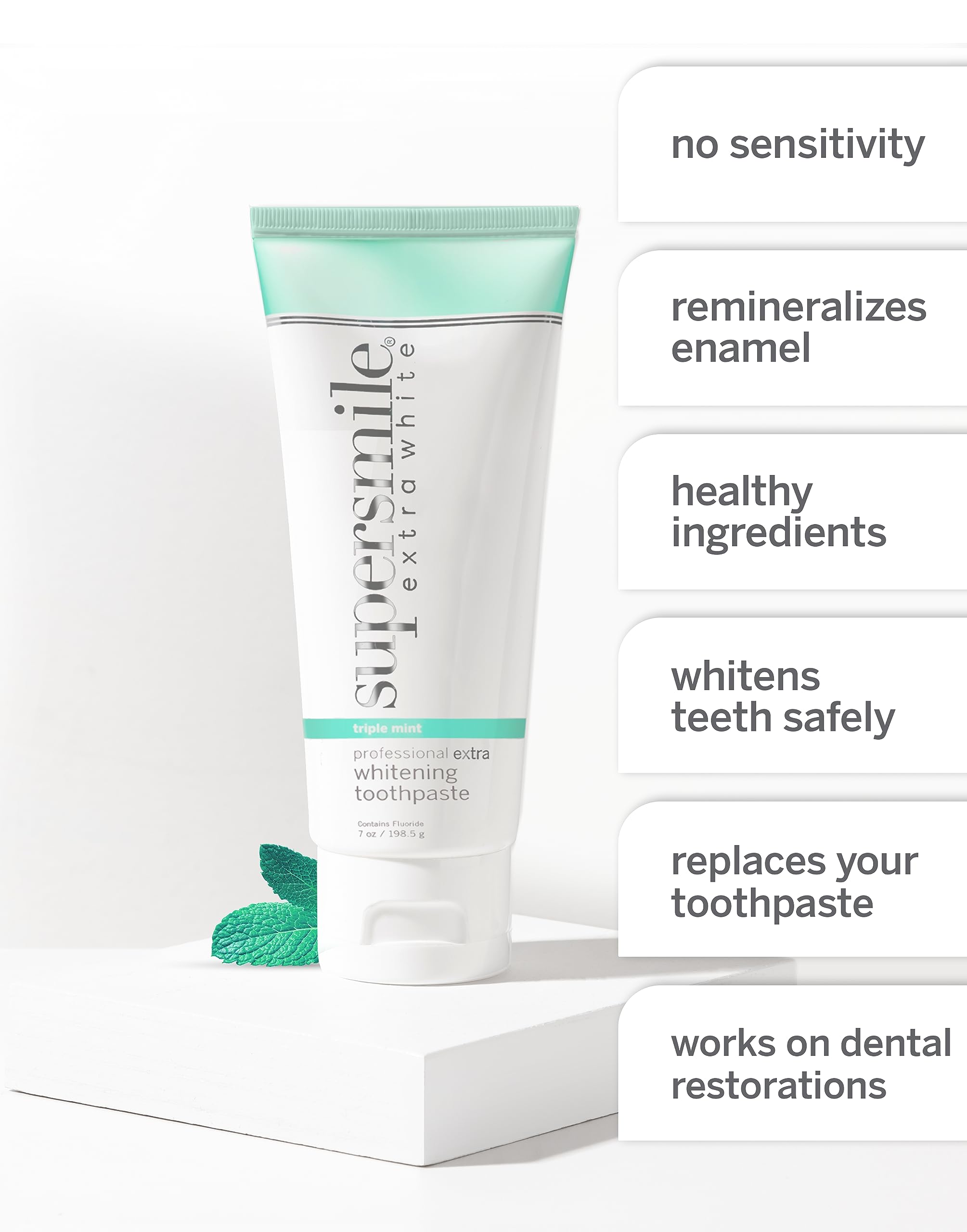 Supersmile brillo dientes, resultado de un blanqueamiento suave y cómodo.