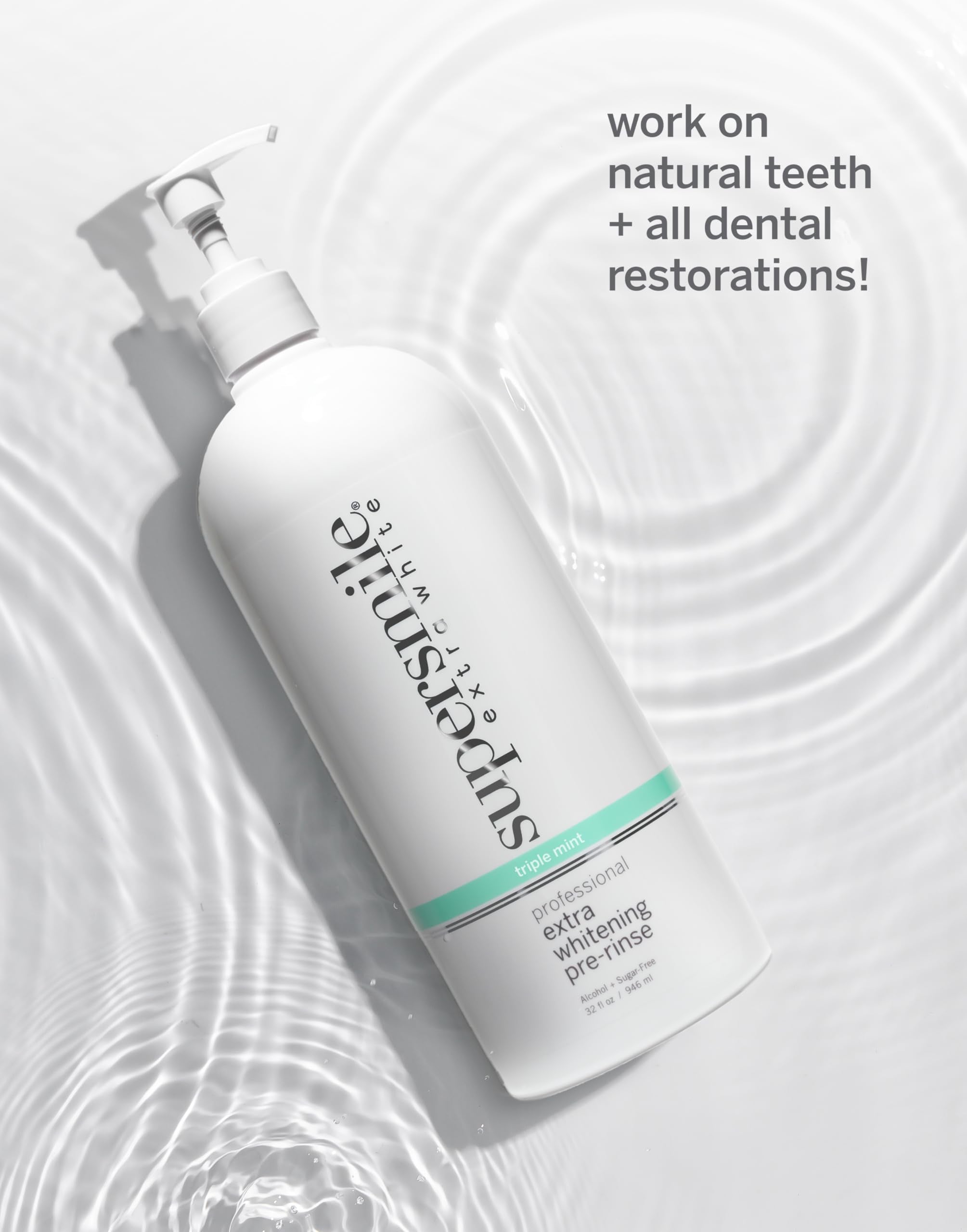 Dentadura limpia y lista para tratamiento con Supersmile