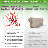 SUPPLEMENTS STUDIO Calcio vegetal etiqueta con datos de absorción.