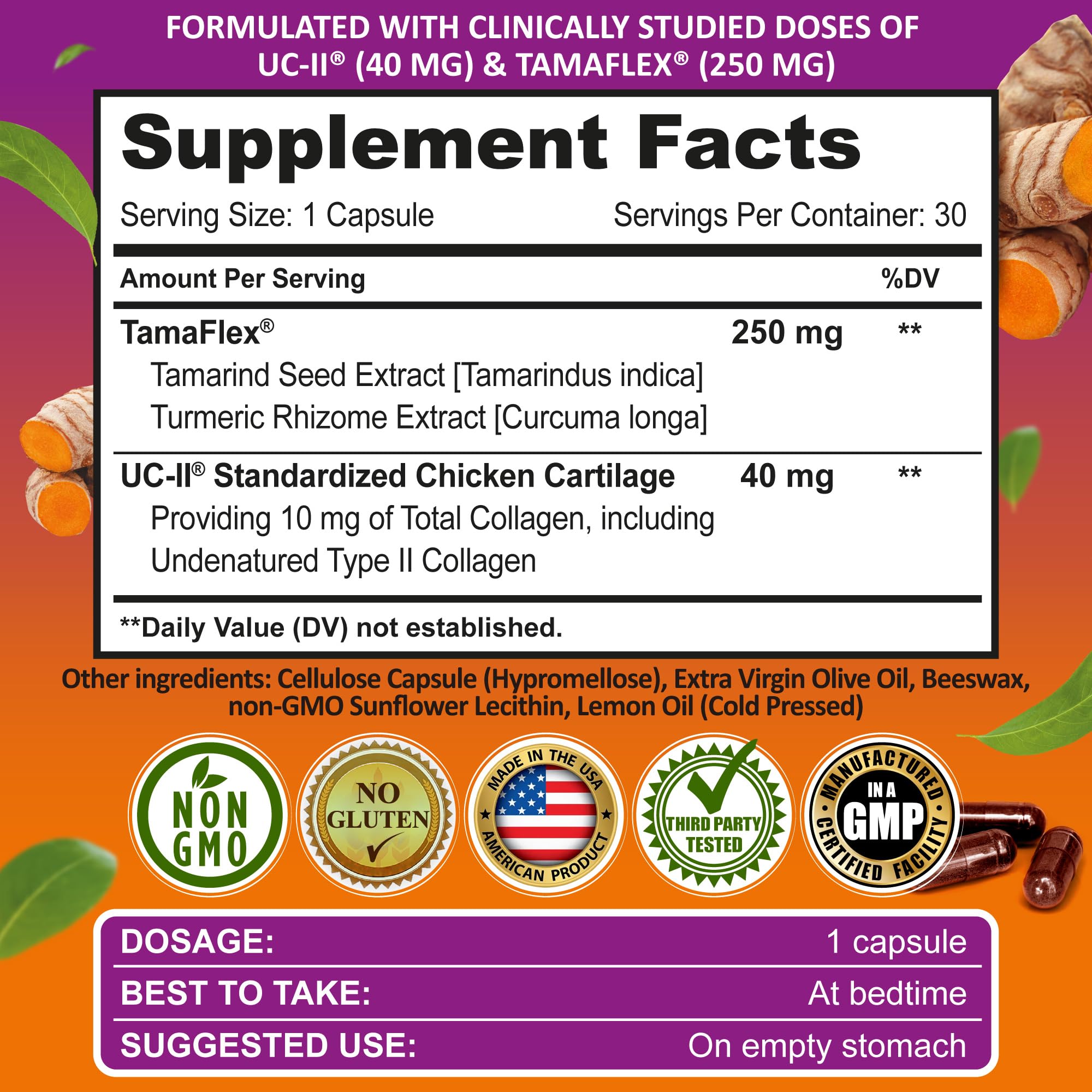 SUPPLEMENTS STUDIO indicación de uso: tomar una cápsula diaria antes de acostarse