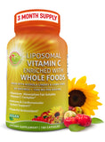 SUPPLEMENTS STUDIO Liposomal Vitamina C 1500 mg con acerola orgánica para apoyo inmunitario diario