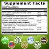 SUPPLEMENTS STUDIO etiqueta y envase con ingredientes orgánicos.