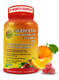 Cápsulas de SUPPLEMENTS STUDIO quercetina-bromelina para apoyo inmunitario diario.