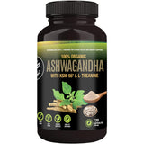 Supreme Herbals: botella de cápsulas de ashwagandha lista para uso diario.