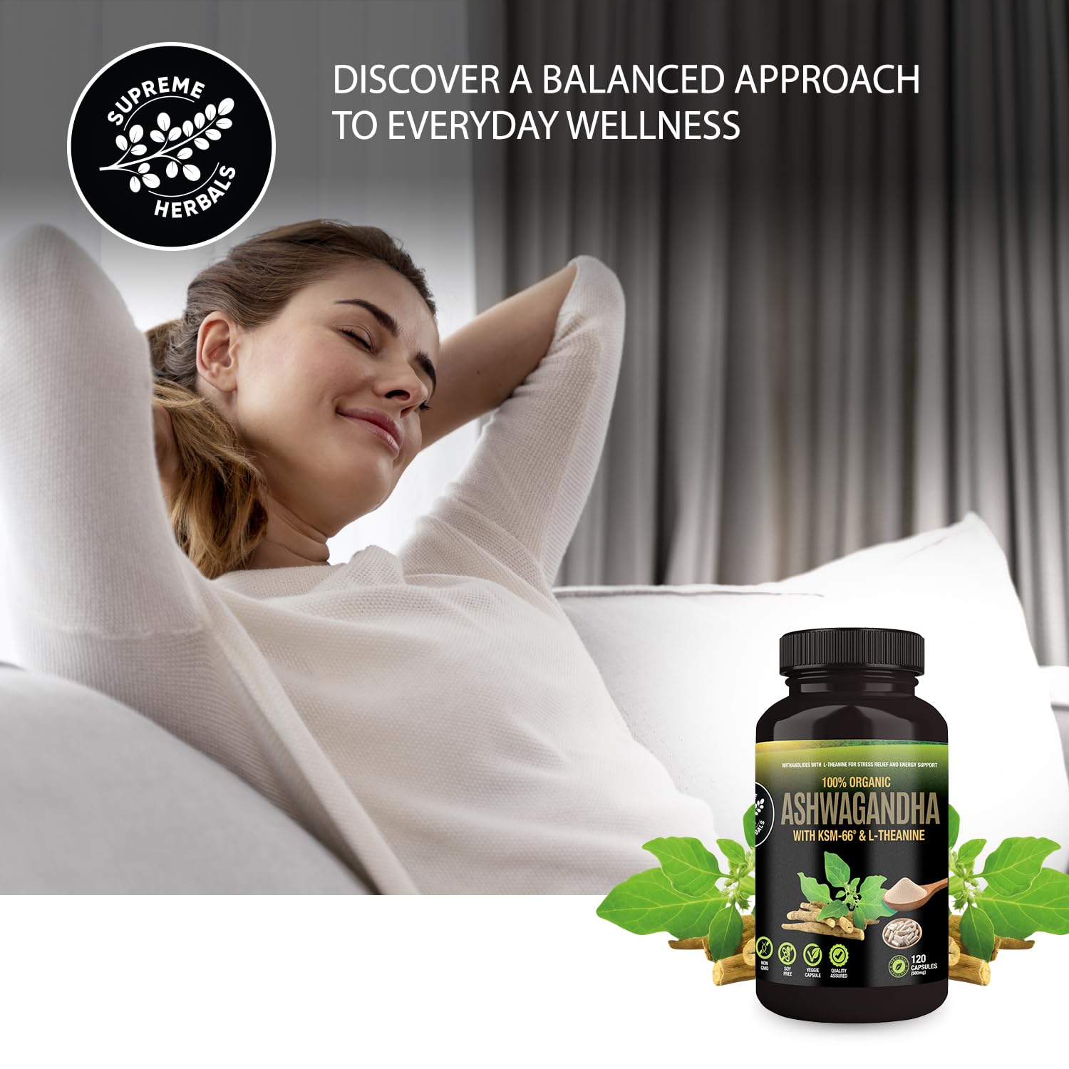 Supreme Herbals: cápsulas vegetales sin OGMs para una opción limpia.