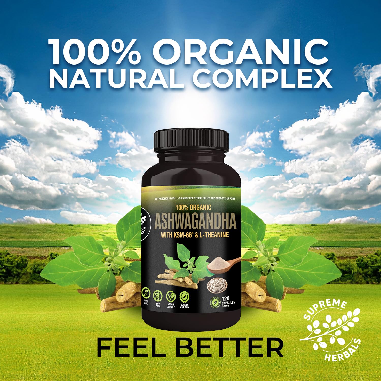 Supreme Herbals: extracto KSM-66 para consistencia de la fórmula.