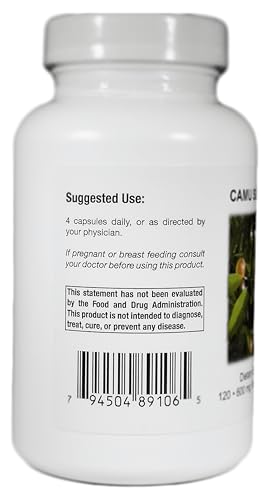 Supreme Nutrition Camu Supreme: envase de cápsulas para uso diario fácil de tomar.