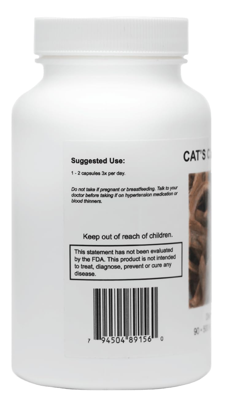 Botella de cápsulas de Supreme Nutrition Cat’s Claw Supreme para tu rutina