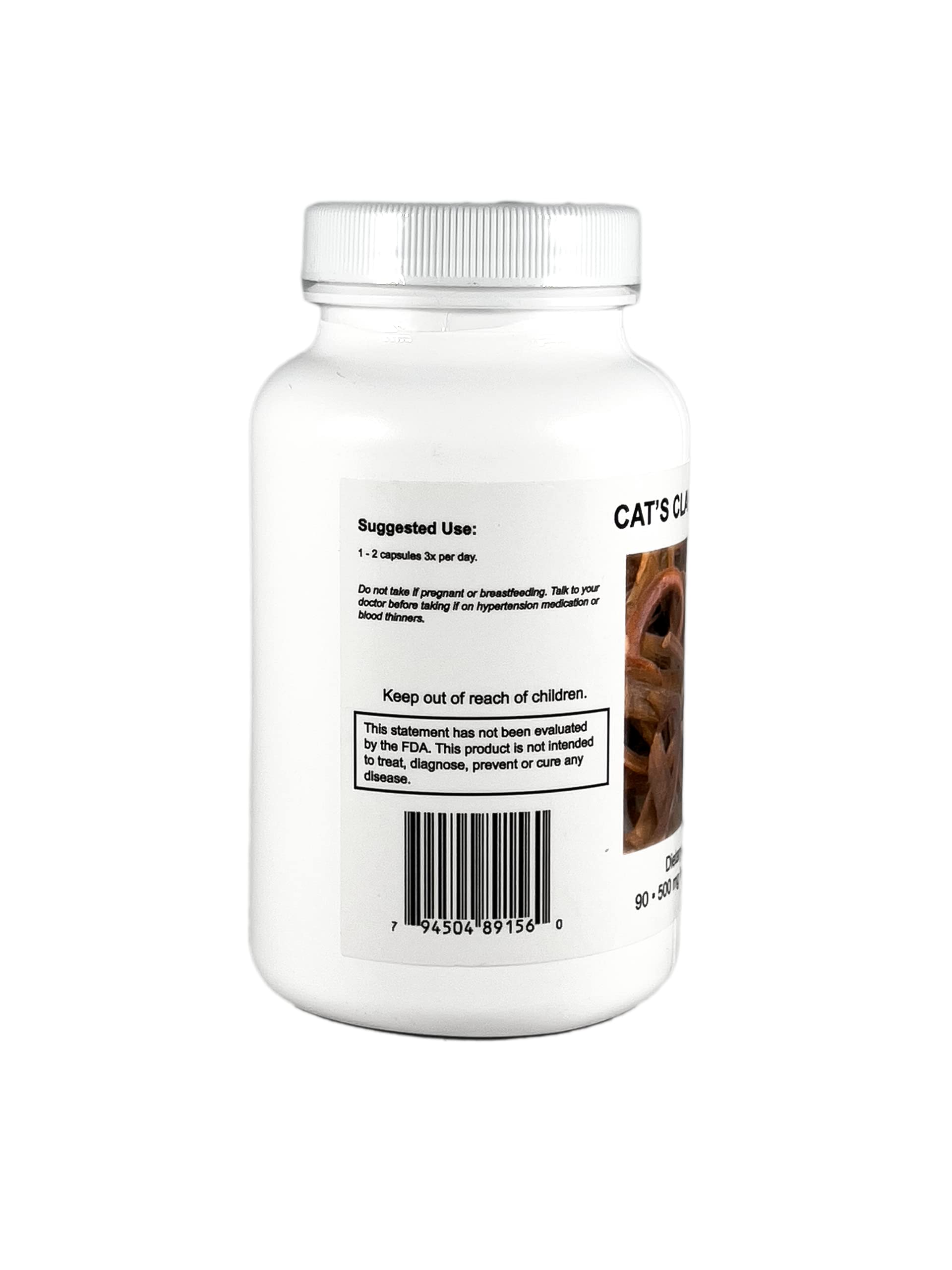 Supreme Nutrition Uña de Gato Supreme: etiqueta frontal clara para identificar el producto
