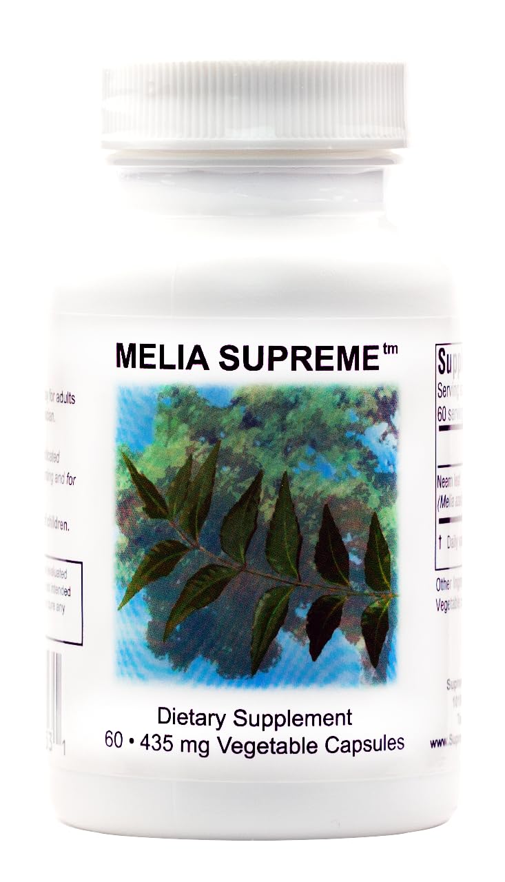 Melia Supreme, bote de cápsulas puras de hoja neem para uso diario