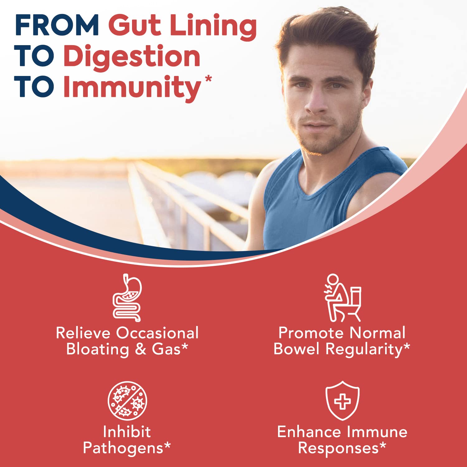 Dos cápsulas diarias de Surebounty Probiotics mostradas juntas para la rutina.