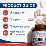 Envase de Surebounty Probiotics con liberación retardada y estabilidad sin refrigeración.