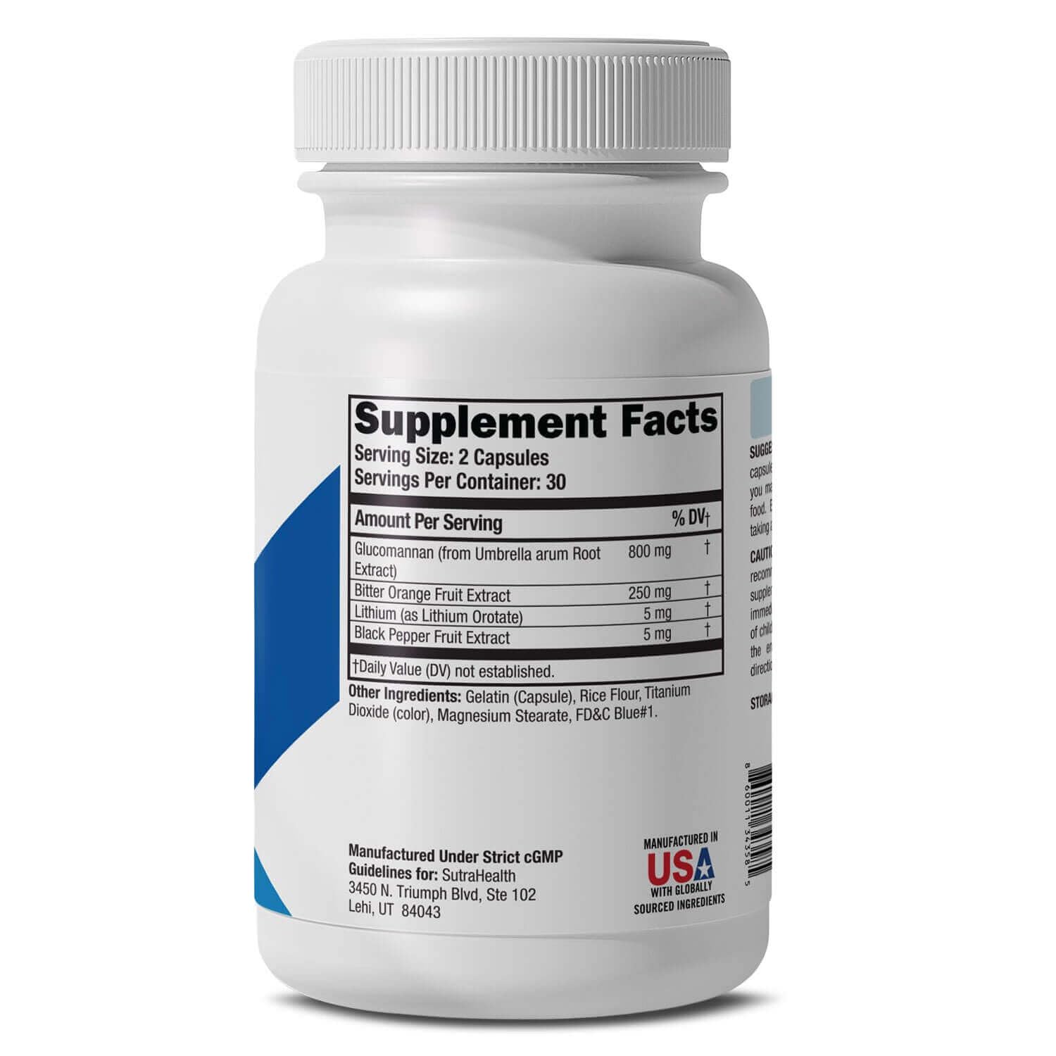 SutraHealth PhenAprin XR, cápsulas en mano, opción sin cafeína para apoyar la saciedad.