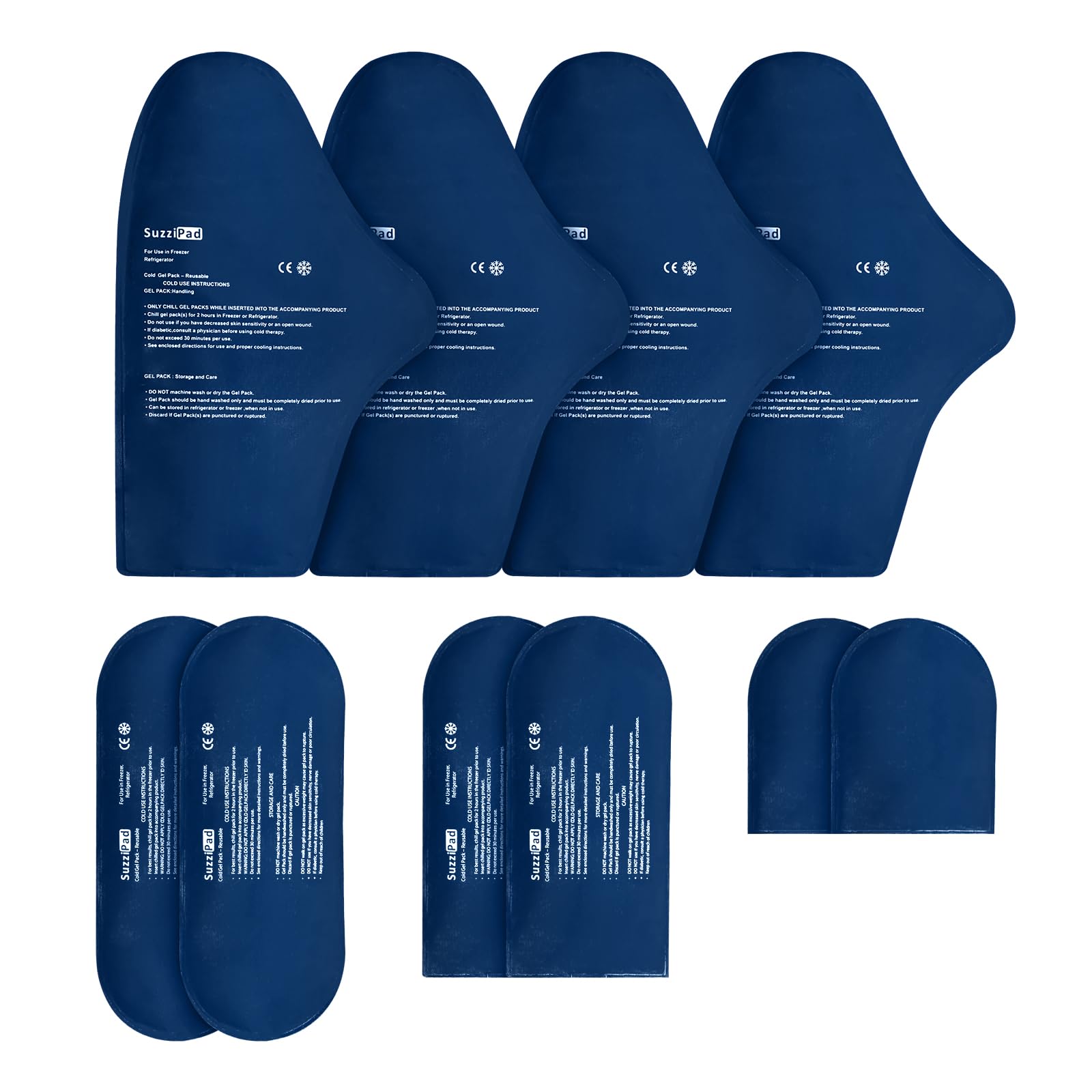 Imagen de SuzziPad: bolsas de gel para manos, 4 unidades, alivio localizado.