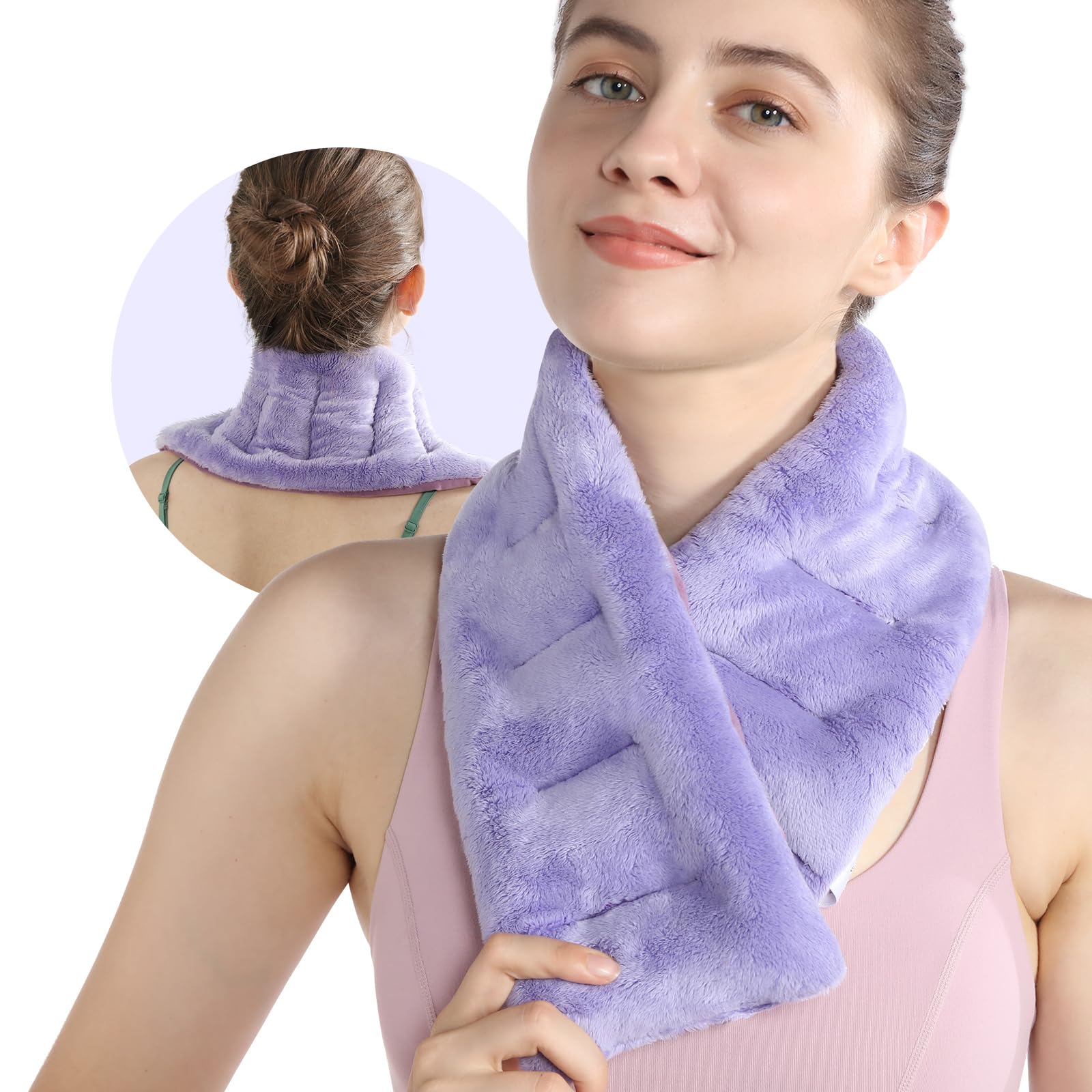 SuzziPad calentador cuello de doble cara ofrece calor suave y cómodo para uso diario.