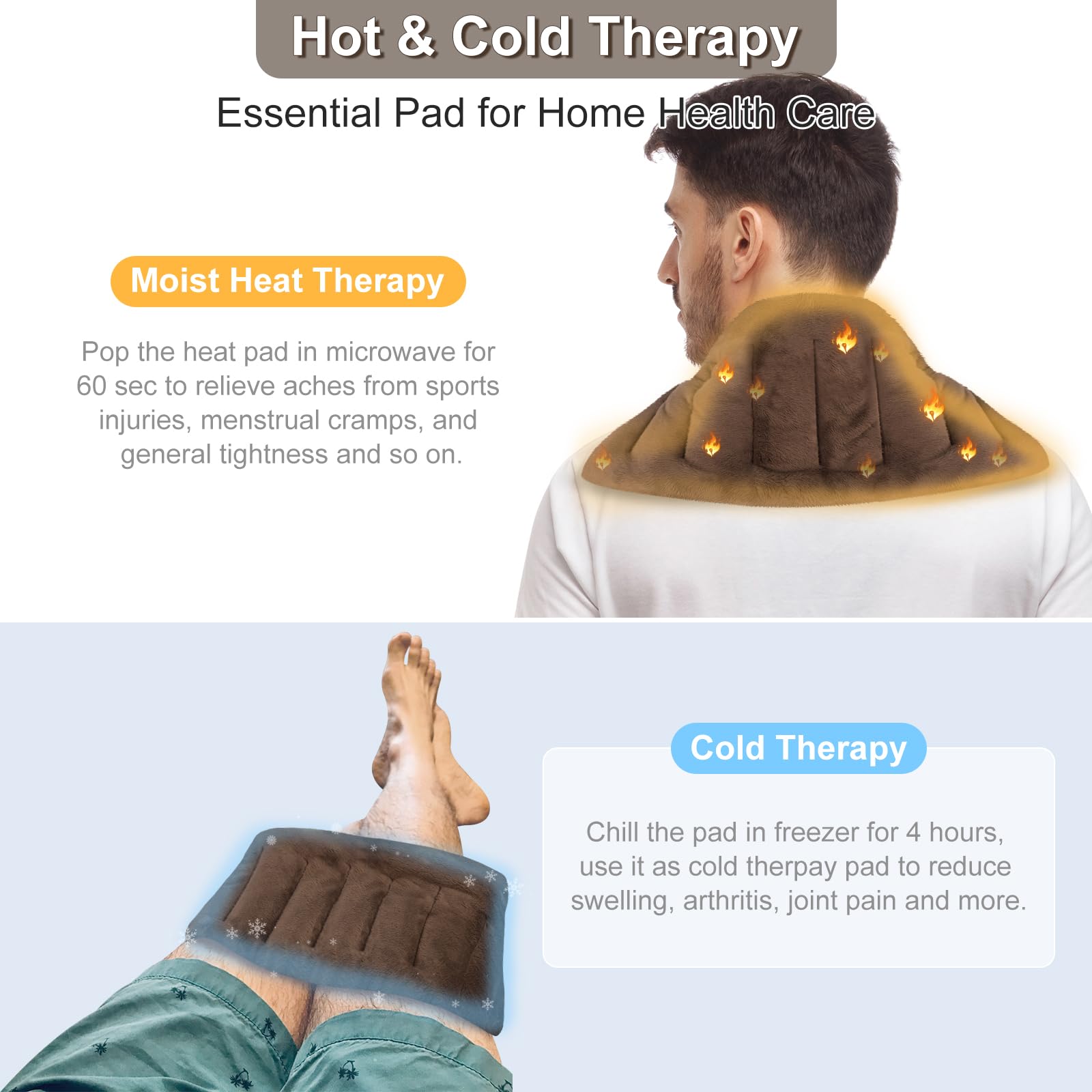 SUZZIPAD calor humedo microondas, calor profundo para alivio cómodo.