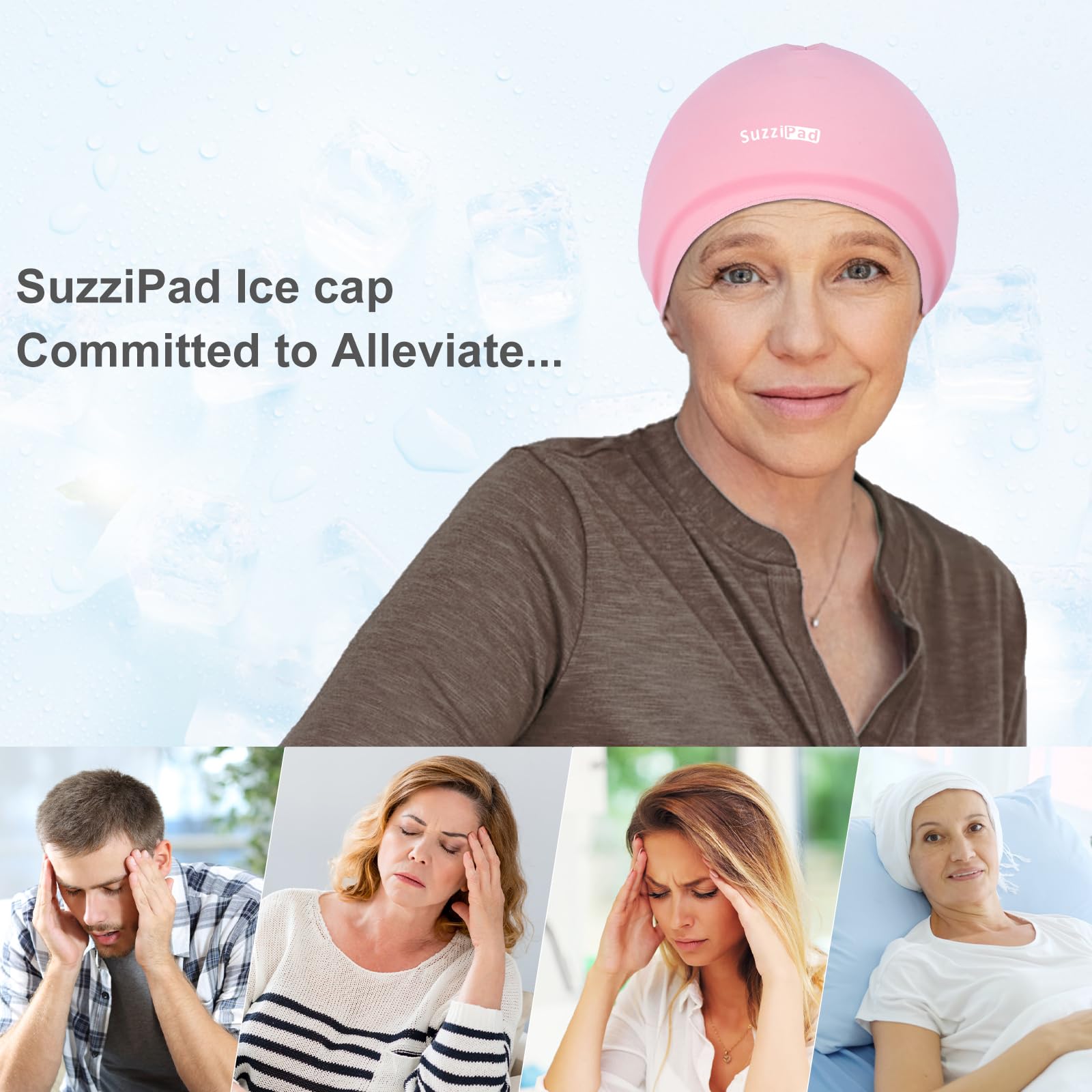 SUZZIPAD paquete gel congelado rapido, enfriamiento inmediato