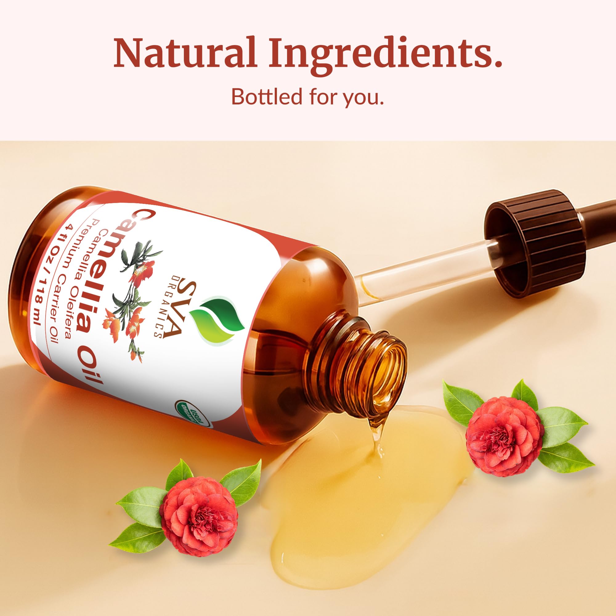 Aplicación de aromaterapia suave con camelia SVA para relajación