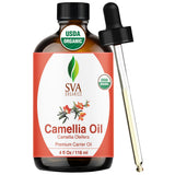 Aceite camelia SVA en botella con gotero para dosificación precisa