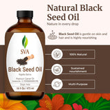 Gotero de SVA Aceite de semilla negra listo para aplicar sabía.