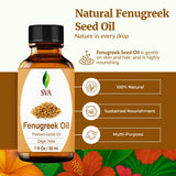 SVA Fenogreco Oil: masaje capilar suave para nutrir el cuero cabelludo