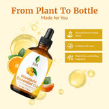 Masaje capilar con aceite esencial de mandarina SVA