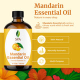 Aceite de mandarina SVA para aromaterapia, aroma fresco