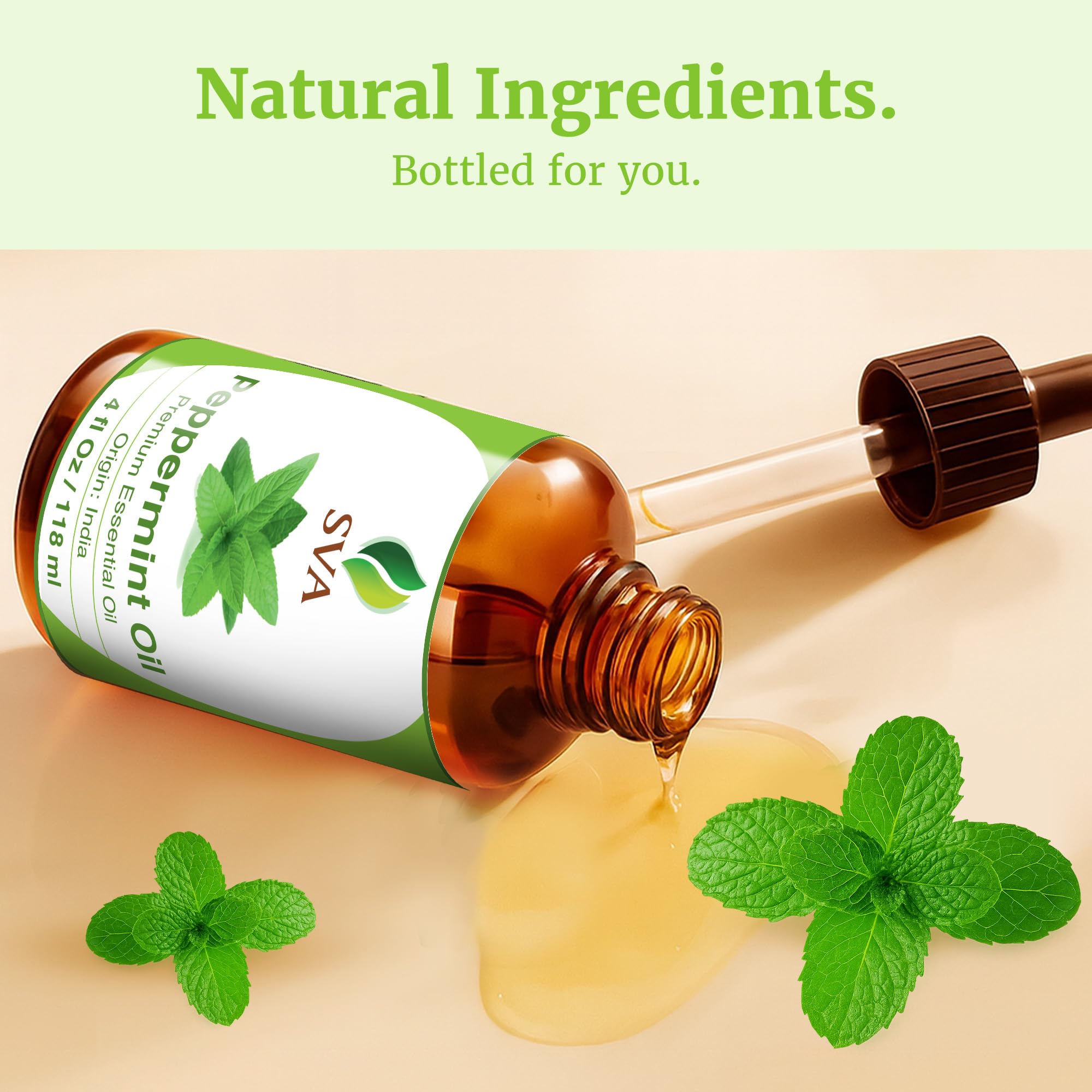 SVA Menta Arvensis: envase práctico con gotero para medir dosis.